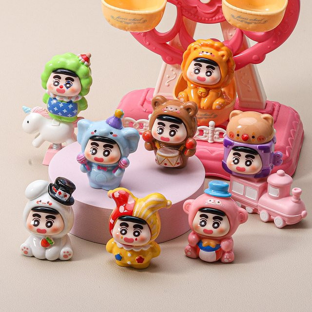Bandai Crayon Shin-chan Zirkus Mini-Figuren, 8-teiliges Set - Bild 1