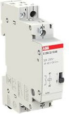 ABB Stromstoß-Schalter E290-32-10/48 für Hutschiene, 1 Schließer, 250 V/AC, 32A, 4000 VA, Weiß - Bild 1