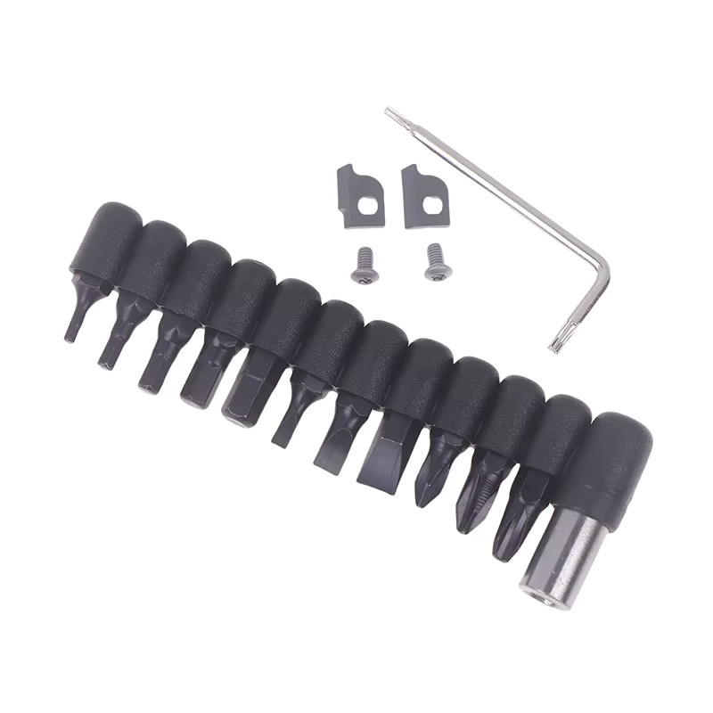 WHPHous DL30 Multi-Tool Zubehör Set mit austauschbaren Schraubendreher Bits und Zangen-Ersatzteilen in Schwarz - Bild 1