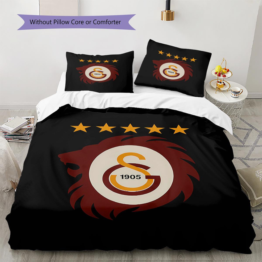 Galatasaray S.K. Muster Bettwäsche Set mit Bettbezug und 2 Kissenbezügen B/B/H: 240 x 220 cm - Bild 2