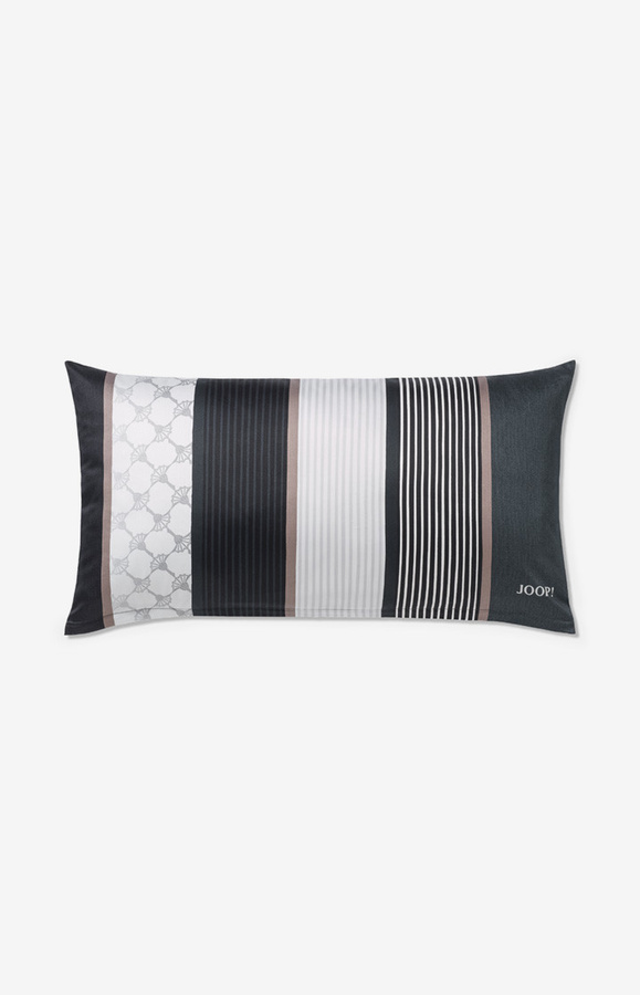 Joop Bettwäsche Cornflower Stripes aus Mako-Satin in Deep Stone Grey/Beige - Bild 2