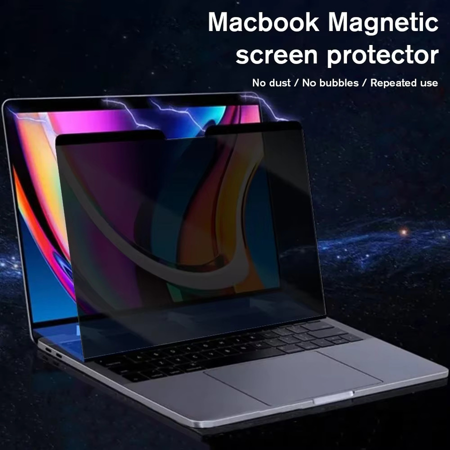 Magnetischer Anti-Spionage Sichtschutzfilter für Apple MacBook Air 13.6 Zoll und MacBook Pro 14/16 Zoll in Schwarz - Bild 3