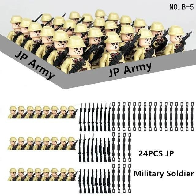 Goodluckygirl WW2 Militärfiguren Bausteine, Soldaten, ab 6 Jahren - Bild 1