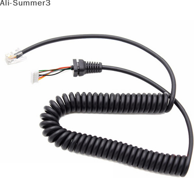 Yaesu Ersatzmikrofonkabel in Schwarz für MH48A und FT7800/1907 - Bild 1