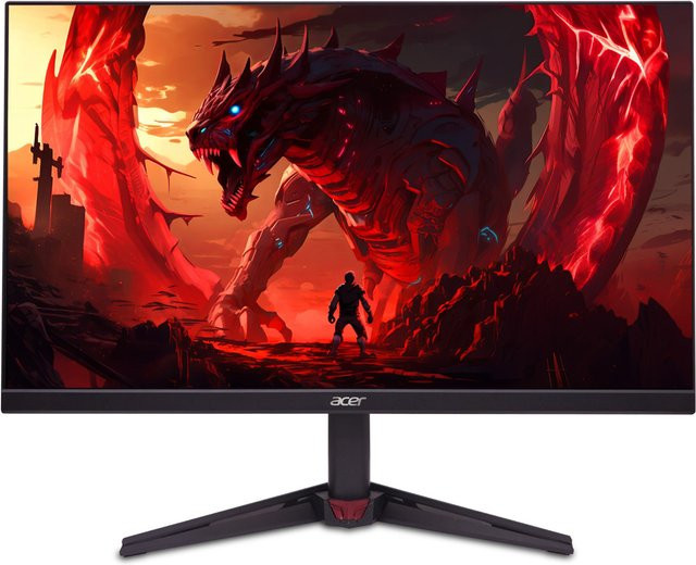 Acer Nitro VG240YX1bmiipx Gaming Monitor Full HD IPS Widescreen in Schwarz/Rot - Bild 1