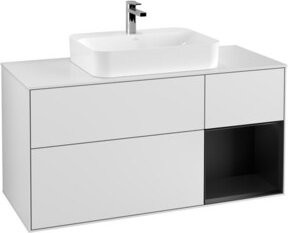 V&B Waschtischunterschrank Finion in Weiß lackiert, Breite: 120 cm, Tiefe: 50,1 cm, Höhe: 50,1 cm - Bild 1