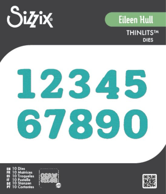 Sizzix Thinlits Stanzschablonen Set Nora Numbers von Eileen Hull - Bild 1