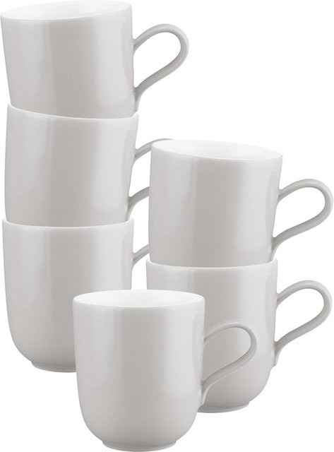 Seltmann Weiden Henkelbecher Liberty Pure Colors Weiß 6er Set 400 ml - Bild 1