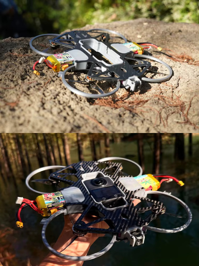 FLUXRC Cinematic 360 FPV Rahmen, Radstand 215mm, Carbonfaser - Bild 6