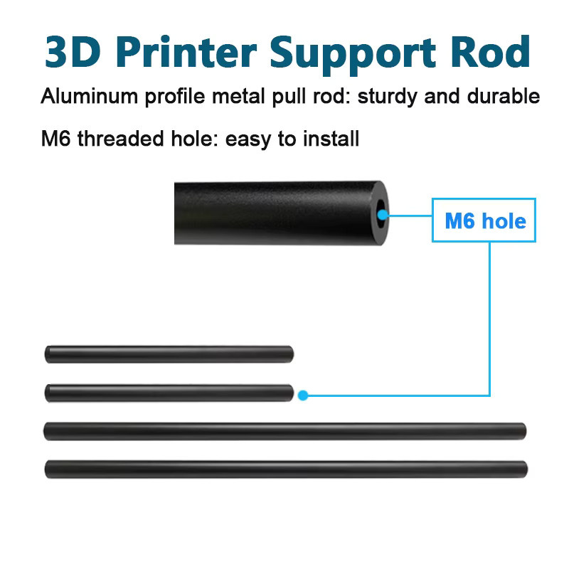 Creality Upgrade Stützstangensatz aus Aluminiumlegierung in Schwarz für Ender-3, Ender-3 Pro, CR10 und CR10S - Bild 2