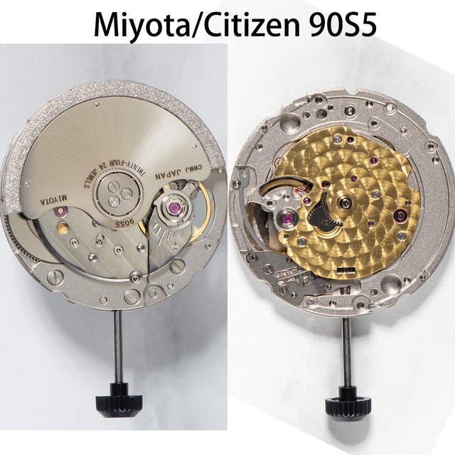 Miyota Uhrwerk-Kern, mechanisch, 24 Steine, Edelstahl, Silber, Unisex - Bild 1