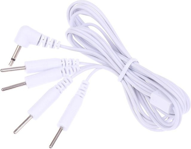 4-Pin-Stecker 2,5-mm-Steckertyp Elektrokabel für TENS Akupunktur und elektrische Nerven-Muskel-Stimulatoren in Weiß - Bild 1
