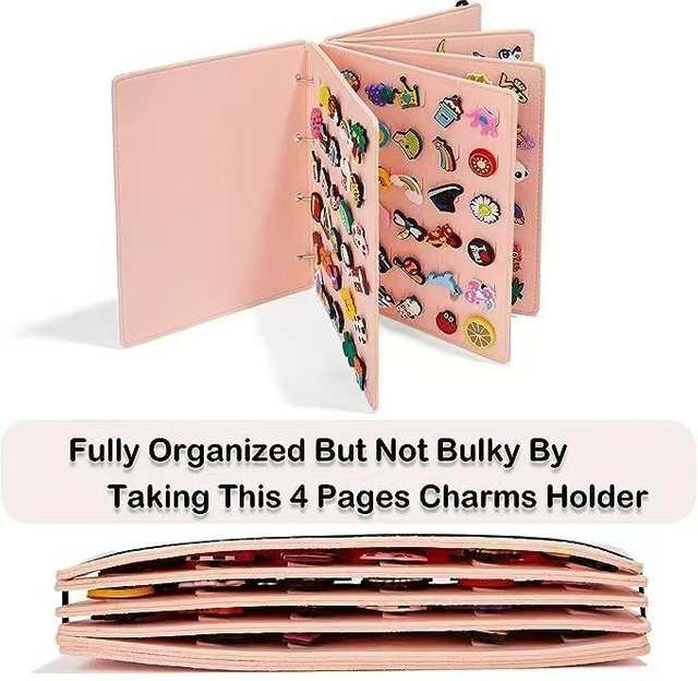 Praktische Filz-Aufbewahrungstasche für Anstecknadeln, Broschen und Ohrringe in Pink als Travel Case mit Metallverschluss, B/T/H: 26,0 x 21,3 x 0 cm - Bild 1
