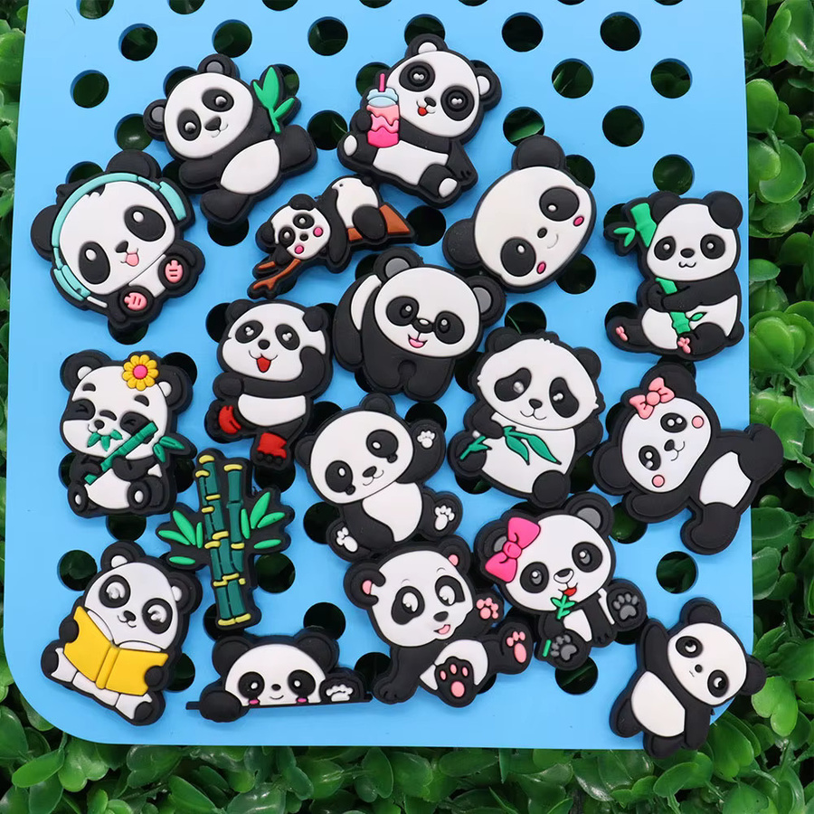 Happye&TiTi Charms Panda Cartoon, 18 Stück, Kinder - Bild 3