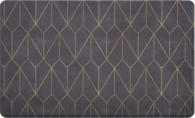 Küchenmatte Culina schwarz geometrisch rutschfest B/B: 45 x 75 cm - Bild 1