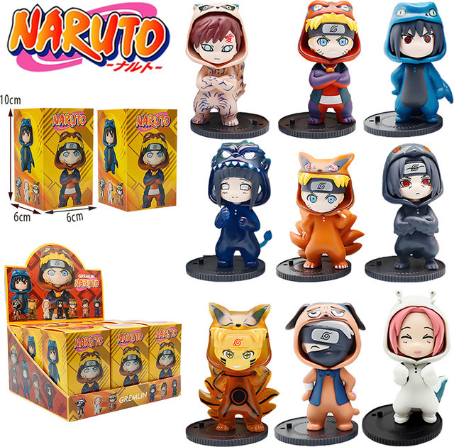 Bandai Naruto Anime Blind Box Figuren Set Multicolor Uchiha Sasuke Sakura Action Figuren Modell Spielzeug und Dekoration - Bild 1