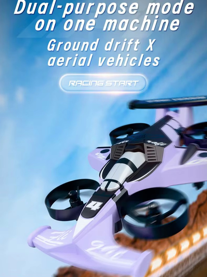 ANTSIR 2-in-1 Land Air Dual RC Quadcopter & RC Drift Car, 2,4G Fernbedienung, Set - Bild 7