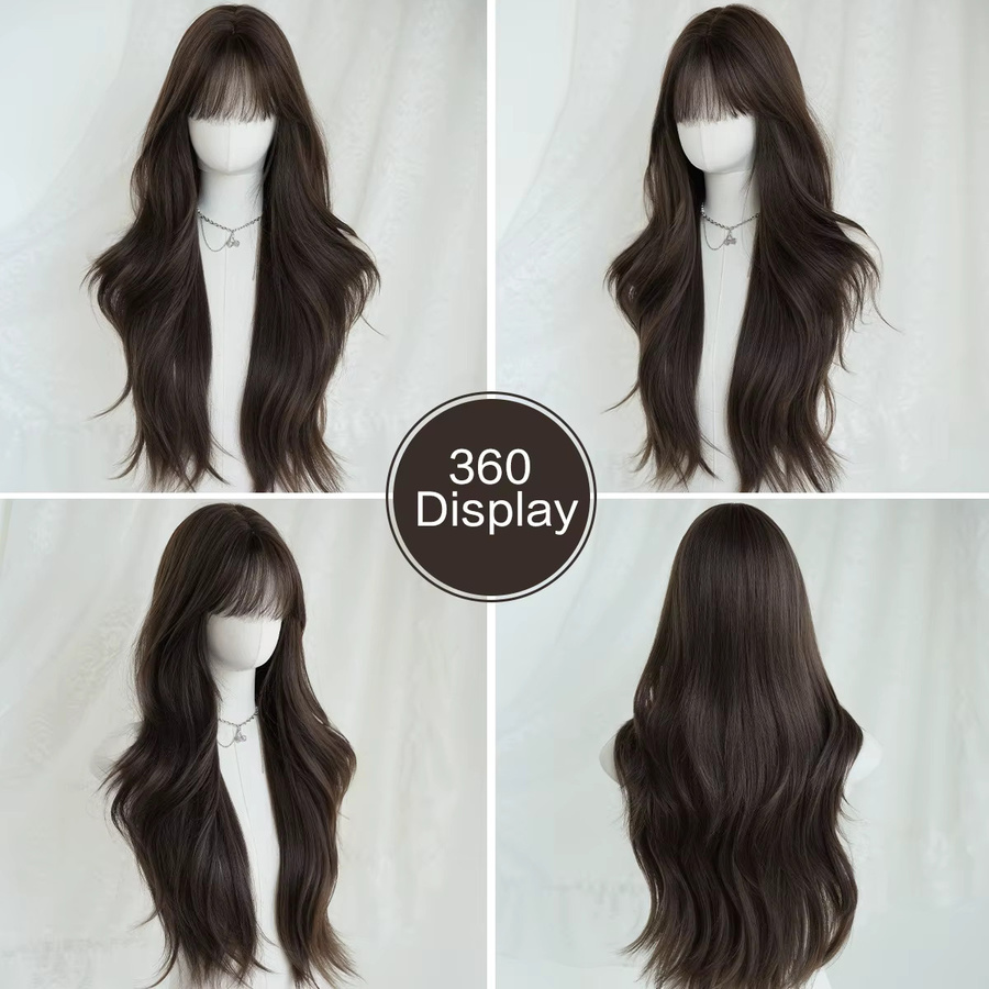 7JHH WIGS Perücke, braun, gewelltes Haar, Damen - Bild 4