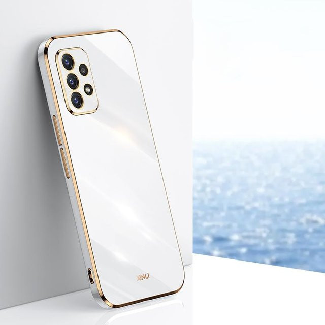 Silikon Handyhülle mit galvanisiertem Rahmen für Samsung Galaxy A72 A53 A52 A32 A22 (4G und 5G) in verschiedenen Farben - Bild 1