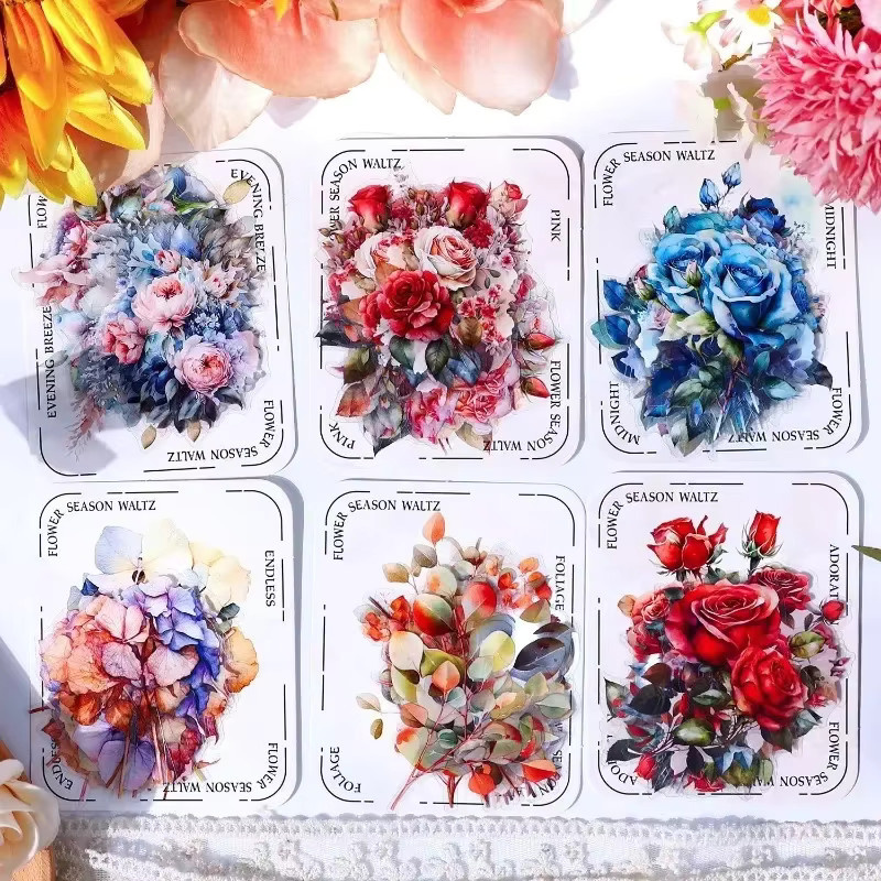 20 Stück Vintage Saison Handbuch Aufkleber in Multicolour für DIY Dekoration und Sammelalben, Größe: 14,0 x 9,5 cm - Bild 3