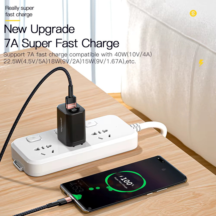 Essager USB Typ C Kabel 100W Schnellladekabel in Schwarz für Realme Huawei Samsung OnePlus und Poco - Bild 2