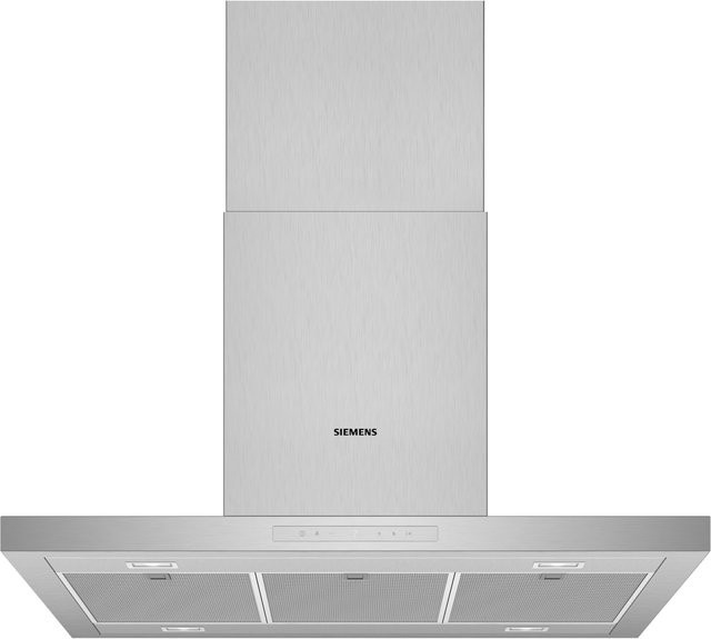Siemens iQ500 LF97BCP50 Inseldunstabzugshaube in Silber aus Edelstahl mit PowerBoost und App-Steuerung - Bild 1