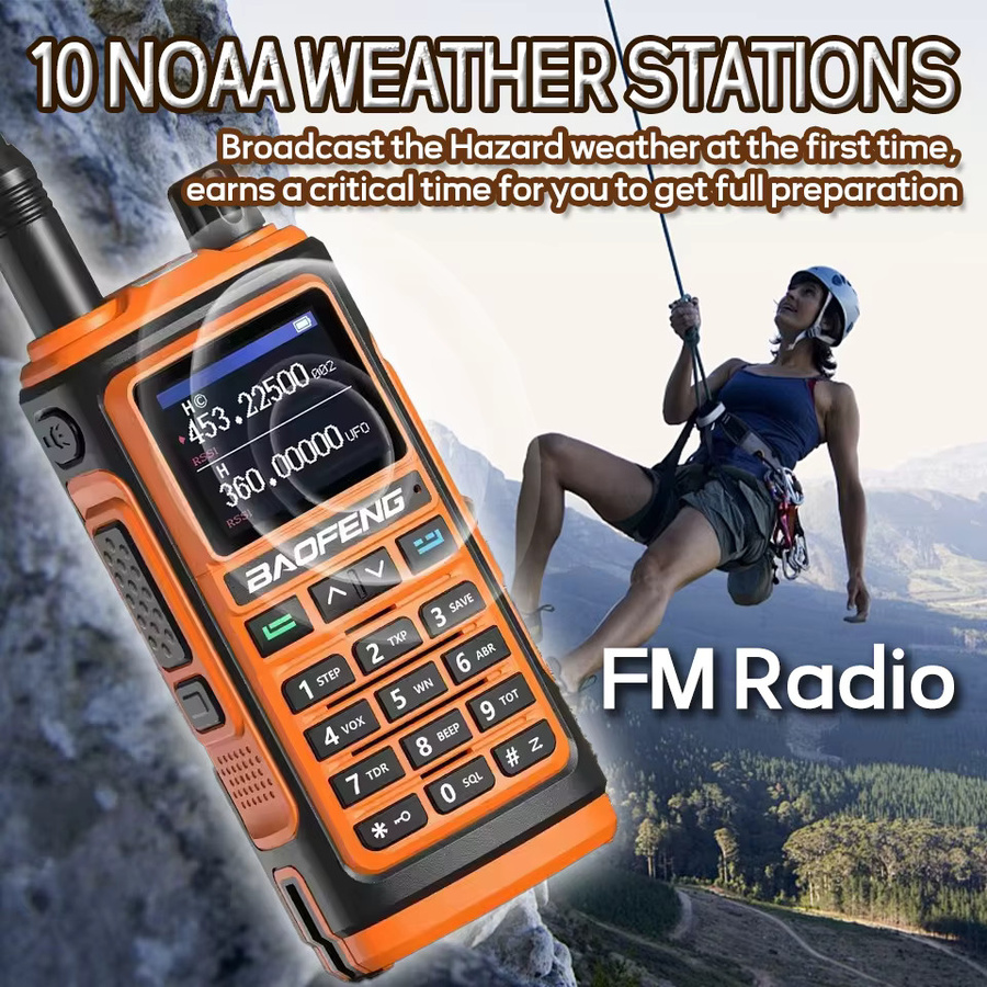 Baofeng Walkie Talkie UV-17M mit Air Band, Long Range Radio, 999 Kanälen, AM/FM Full Band und VOX Funktion - Bild 4