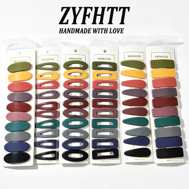 ZYFHTT Haarclip-Set, Matt, Morandi-Farben, 10/50 Stück, Mädchen - Bild 1