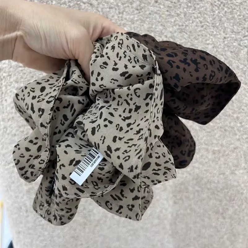 Scrunchie mit Vintage-Leopardenmuster, Damen und Mädchen - Bild 2