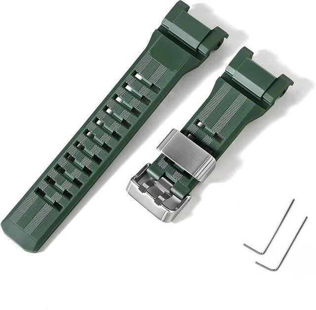 Agood Uhrenarmband für Casio G-Shock, Kunststoff, grün, Unisex - Bild 1