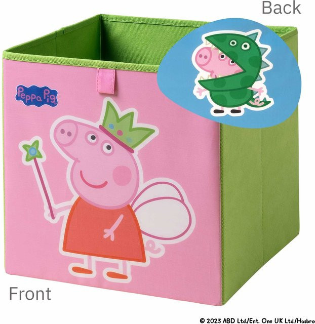 Lifeney Aufbewahrungsbox Peppa Pig Fee & George aus Stoff, B/T/H: 30 x 30 x 30 cm - Bild 1