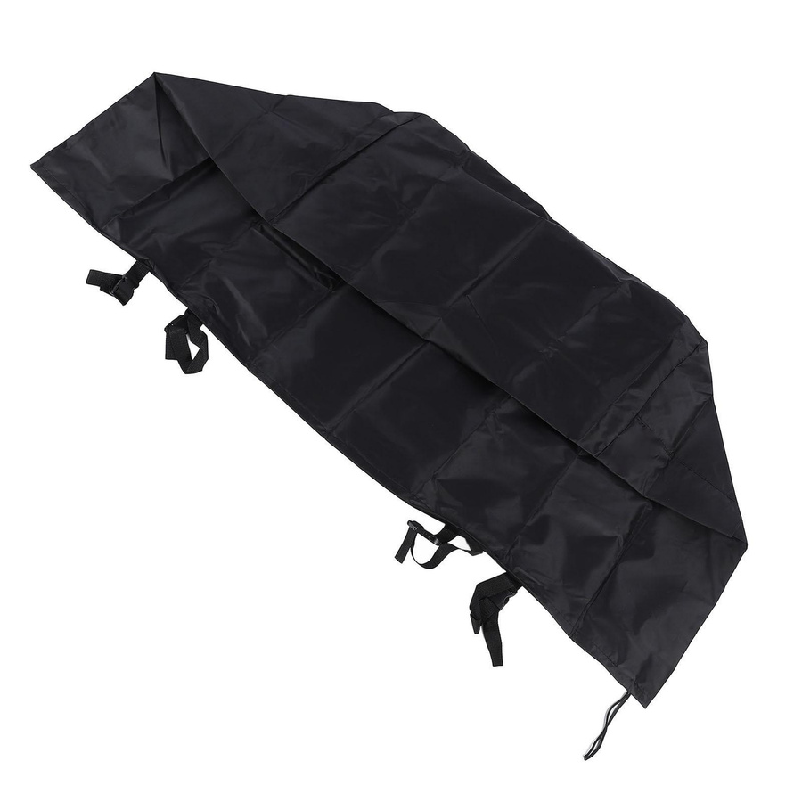 Quadratische Feuerstellenabdeckung CosyHome Silberbeschichtet, Wasser- und Sonnenbeständig, Farbe: Silber/Schwarz, B/T/H: 114,3 x 58,42 x 63,5 cm - Bild 5
