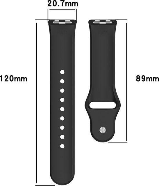 Huawei Uhrenarmband Silikon, Schwarz, Unisex - Bild 1