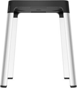 Keuco Hocker AXESS für den Nassbereich in Alu silber-eloxiert/schwarz mit rutschhemmenden Fußstopfen, Durchmesser: 33,8 cm - Bild 1
