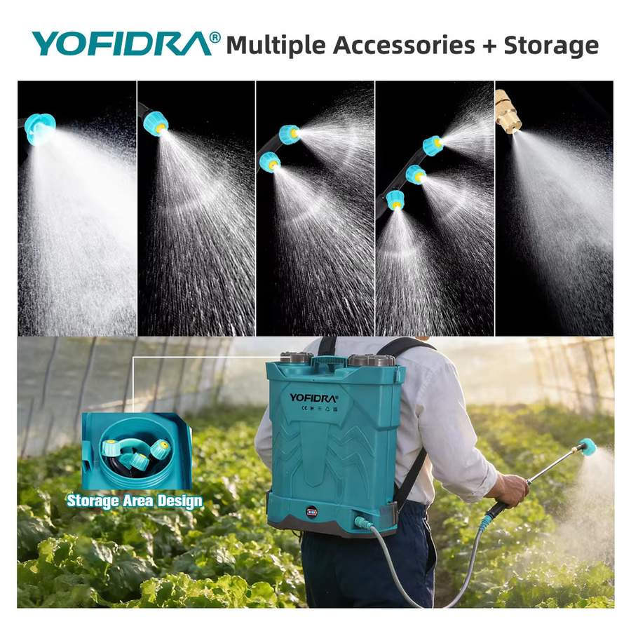 YOFIDRA Elektrisches Gartensprühgerät als Rucksacksprüher für Makita 21V Akku, 20 l - Bild 5