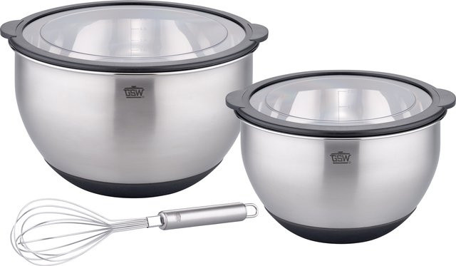 GSW Servierschüssel-Set Primo aus Edelstahl in Silber, 5-teilig - Bild 1