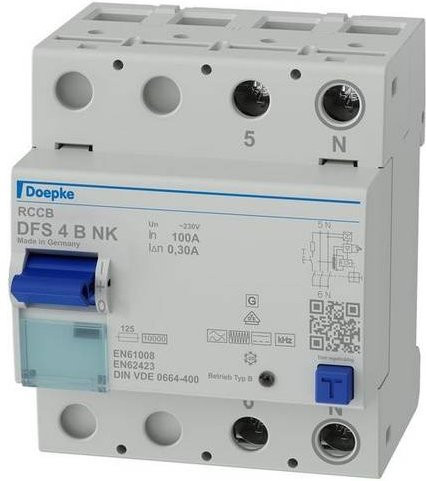 Doepke FI-Schutzschalter RCD 4,0A Weiß 09166695 - Bild 1