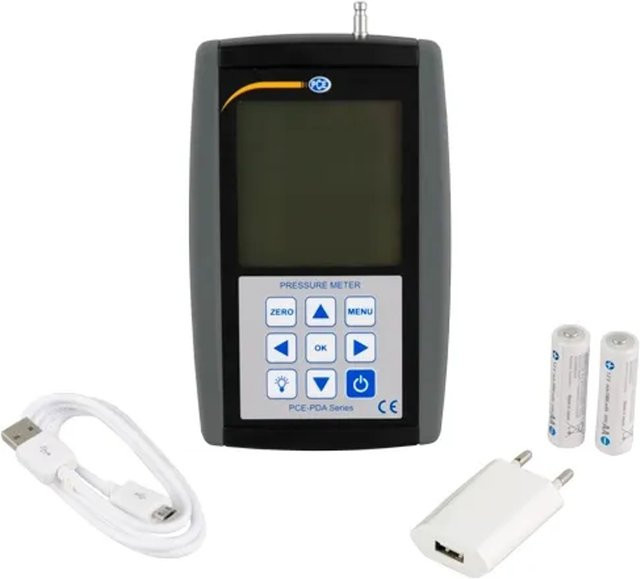 PCE Instruments PCE-PDA 1000L Relativ-Druckmessgerät mit Datenlogger in Schwarz - Bild 2