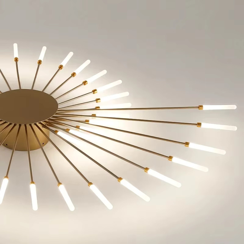 YongYing Lumin LED Spirale Kronleuchter im Nordic Design, Deckenleuchte für Wohnzimmer und Schlafzimmer, Weiß, Neutralweiß 4200K - Bild 3