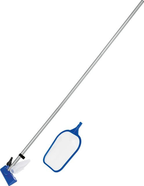Bestway Poolreinigungsset mit Kescher und Druck-Poolsauger für Aufstellpools - Bild 1