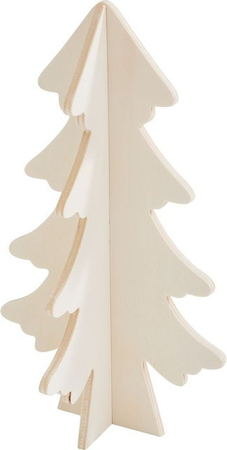 VBS Holz-Steckmotiv Tanne in Beige - Bild 1