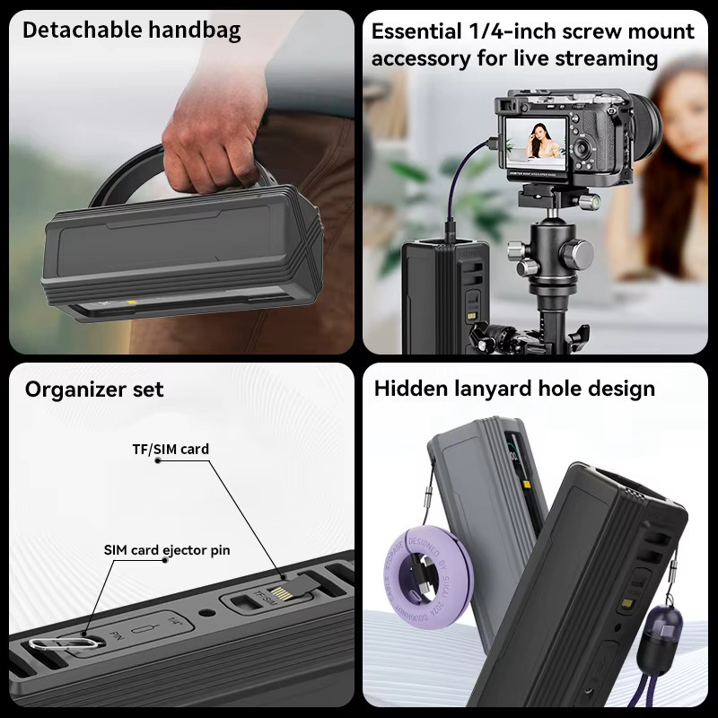 Silikonhülle für Xiaomi Mi Power Bank 25000 mAh 212 W Explorer Edition mit TF/SIM-Karten-Aufbewahrung in Schwarz oder Lila - Bild 4