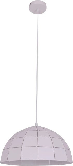 Näve Pendelleuchte Alison in Weiß aus Metall, Durchmesser: 40 cm, Höhe: 6 cm - Bild 1