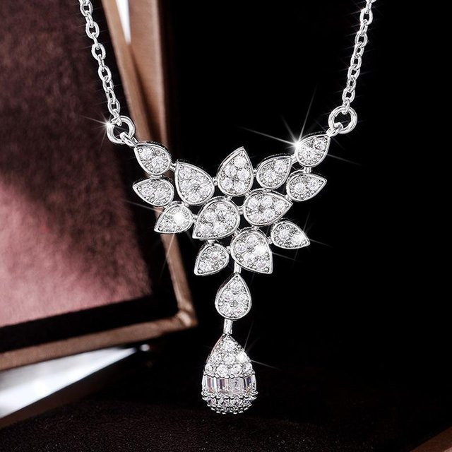 Anhänger 925 Silber, Zirkonia, Weiß, Damen - Bild 1