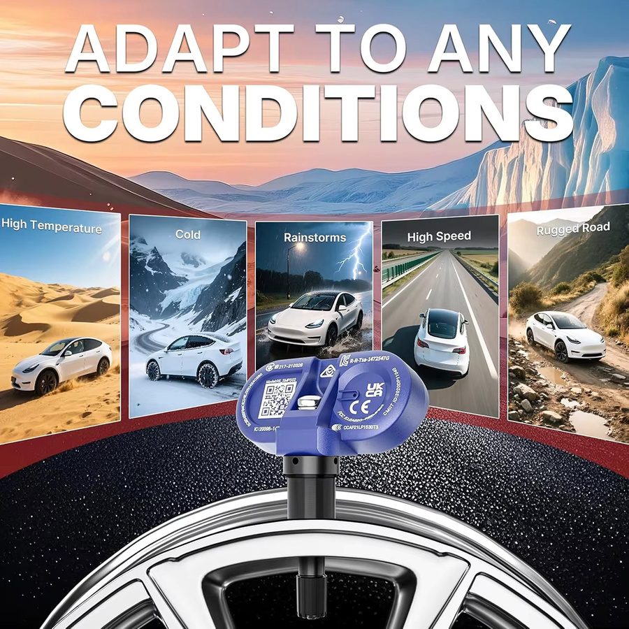 4 Stück Bluetooth Reifendrucküberwachungssensoren TPMS für Tesla Model 3, Y, S, X (2020-2024) und Model Y Juniper (2025) 1490701-00-B 1490701-01-B 1490701-01-C - Bild 6
