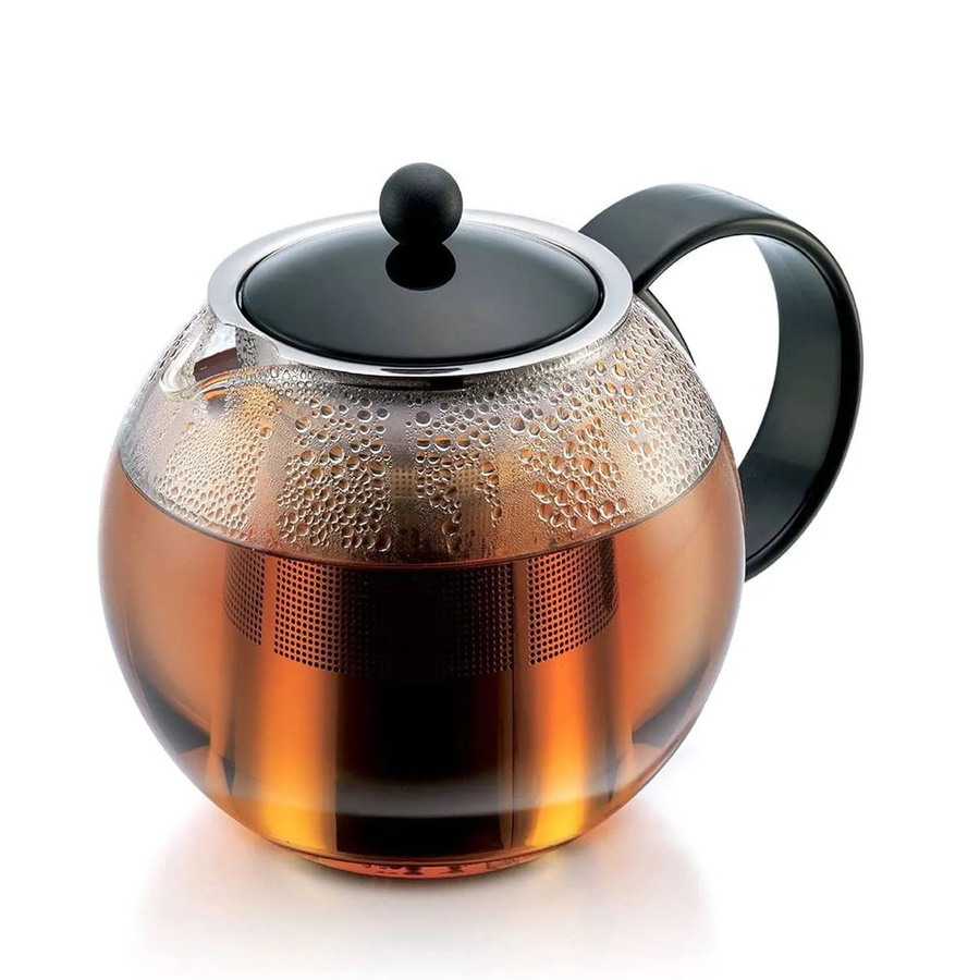 Bodum 1805 Assam Teebereiter Teekanne aus Edelstahl und transparentem Glas mit 1,0 l Füllmenge - Bild 2