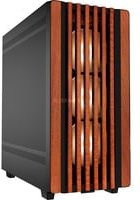 Sharkoon Rebel C70M RGB Tower-Gehäuse in Schwarz und Braun mit USB-C und 3,5 mm Klinkenanschluss - Bild 1