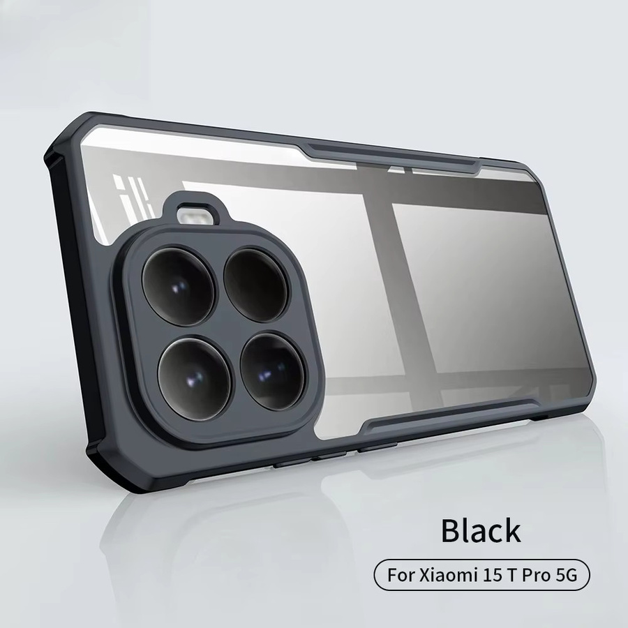 Stoßfeste Handyhülle aus HD-Acryl und TPU für Xiaomi 17 Pro Max, 15T, 14 und 13 Pro Lite Ultra mit Kameraschutz, Farbe: Transparent - Bild 6