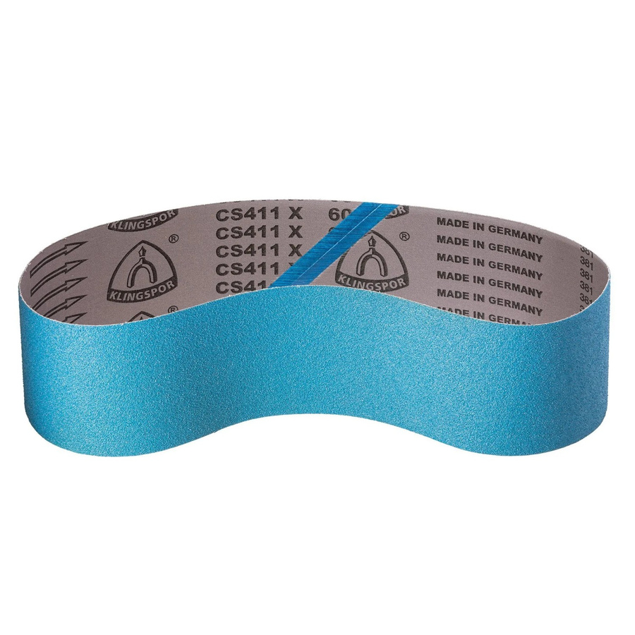 Klingspor Premium Schleifband Set CS411X 8-teilig für Metall, Breite: 75 mm, Länge: 533 mm, Korn 40/60/80/120 - Bild 2