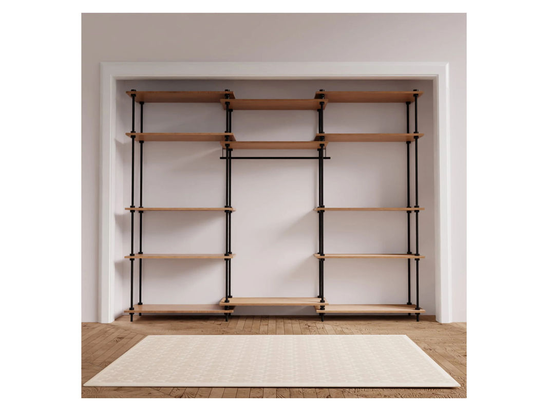 AR Shelving Regalsystem Kleiderschrank DECO in Braun mit Kleiderstange - Bild 2